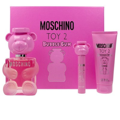 KIT MOSCHINO TOY 2 BUBBLE GUM EAU DE TOILETTE 100ml body lotion + Spray 10ml + 100ml perfume EDT 