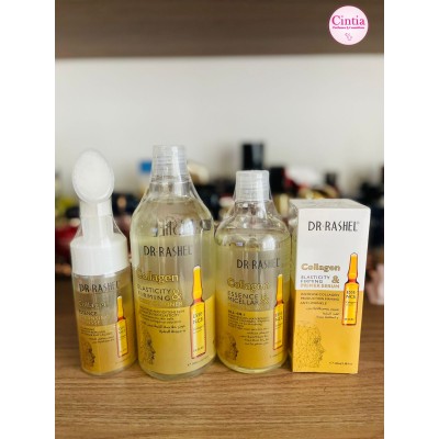 Dr. Rashel kit completo skincare Collagen Essence & Micellar 4 peças 